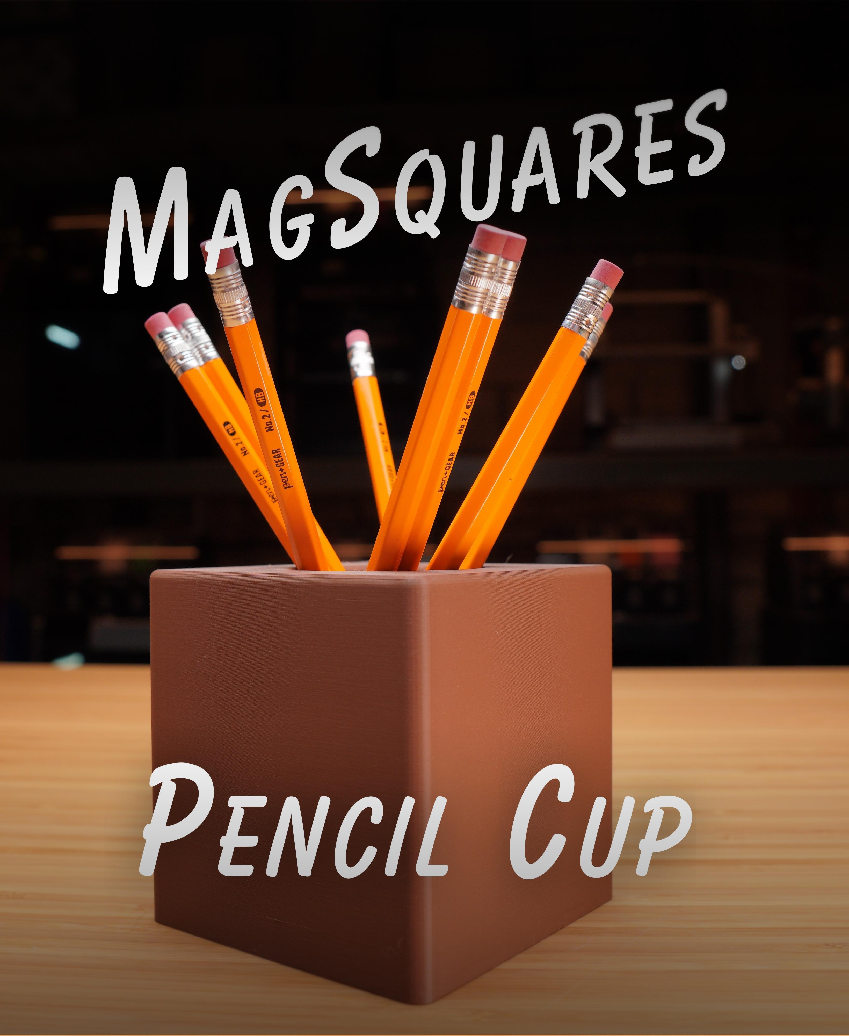 Pencil Cup - MagSquares 3d model