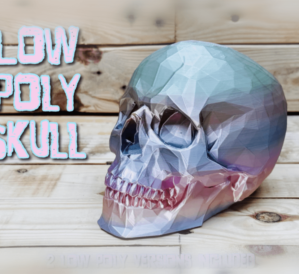 Low Poly Skull 3d model