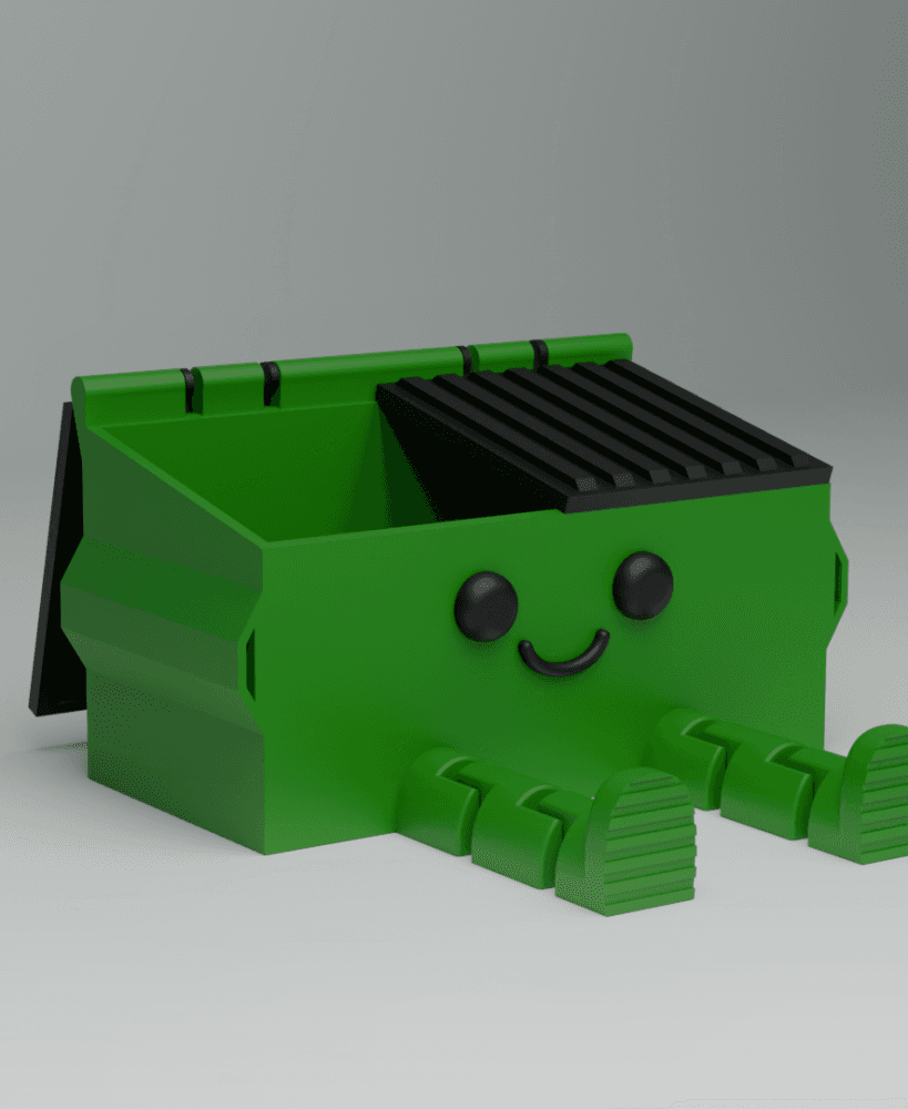 Dumpster Buddy Articulated 3d model