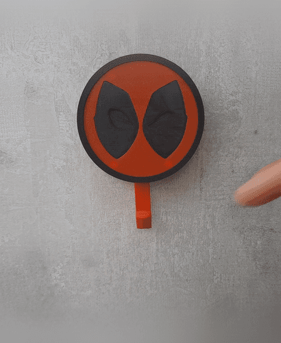 Deadpool - wall key holder 3d model