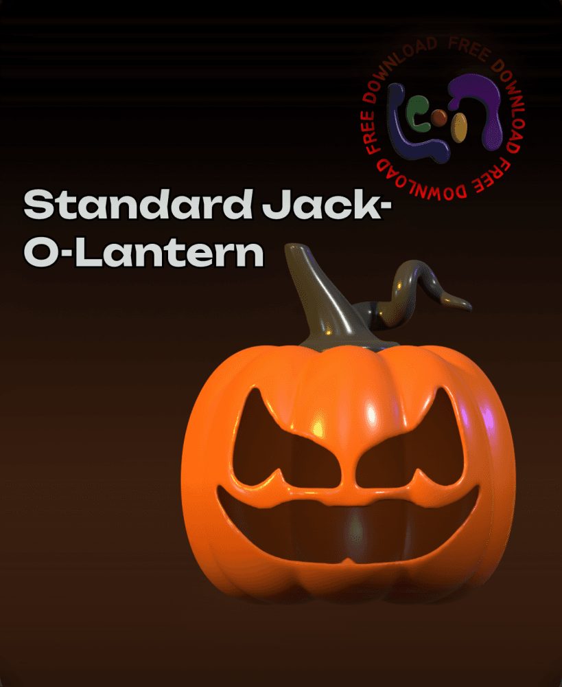 Standard Jack-o-Lantern 3d model