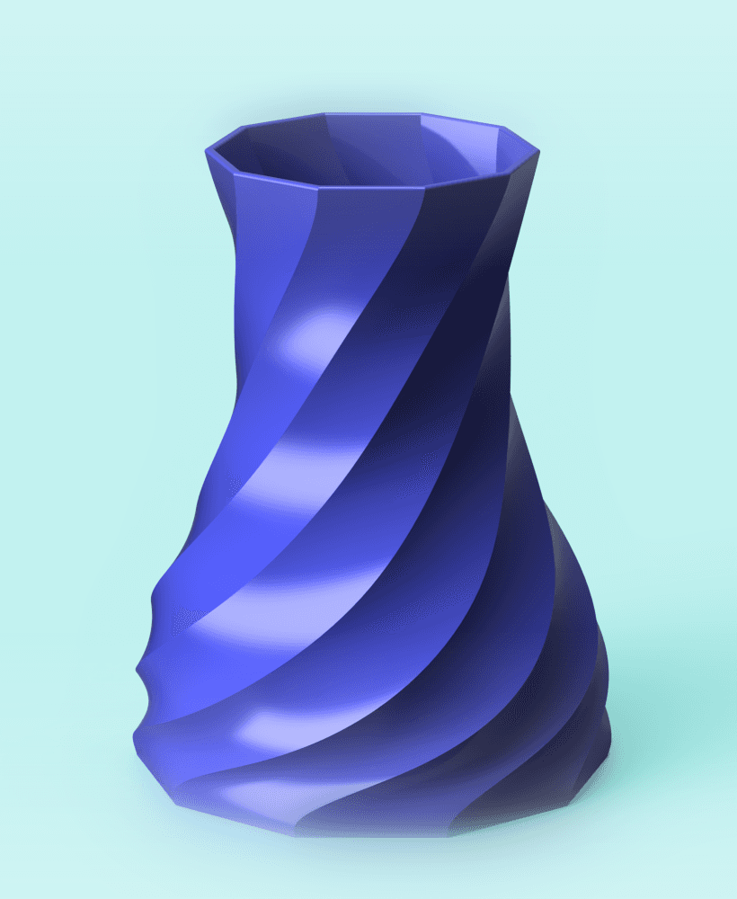 Twisted Spiral Vase 3d model