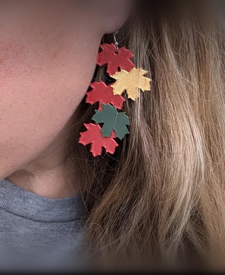 FALL in love with these dangly color swap earrings  3d model