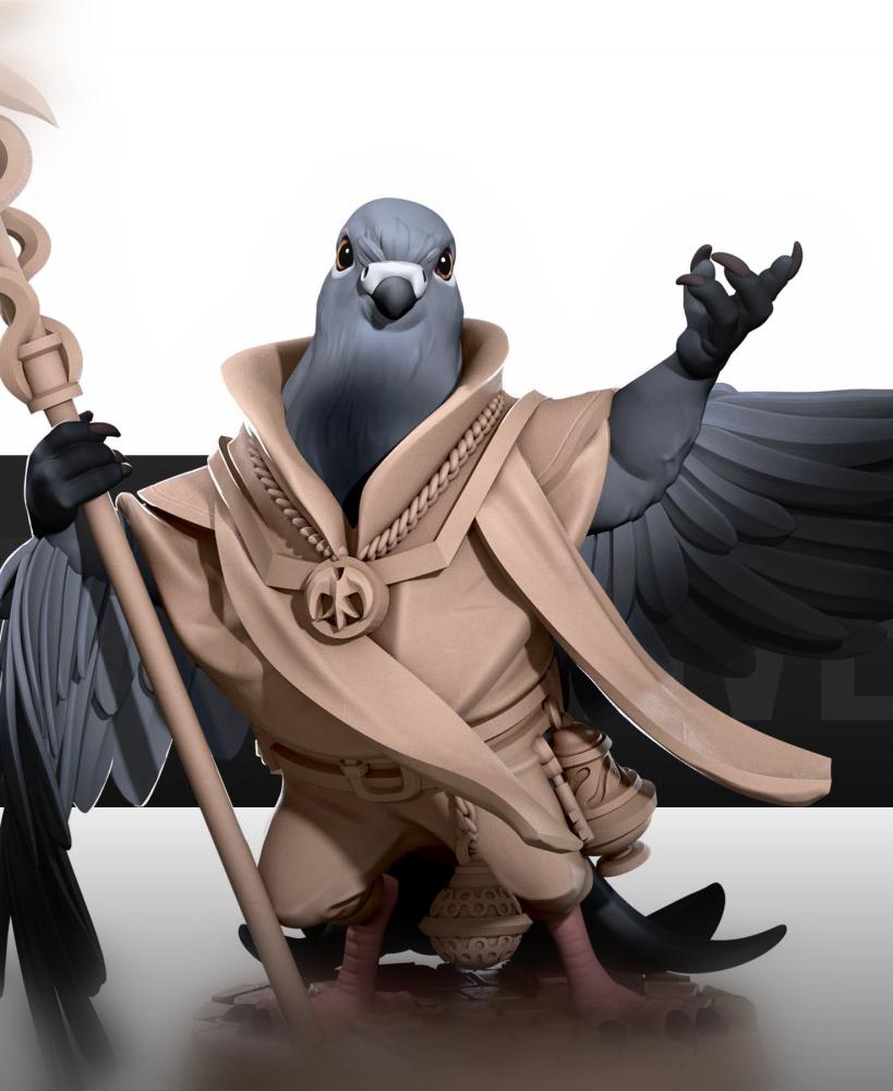 Pigeonfolk Cleric 3d model