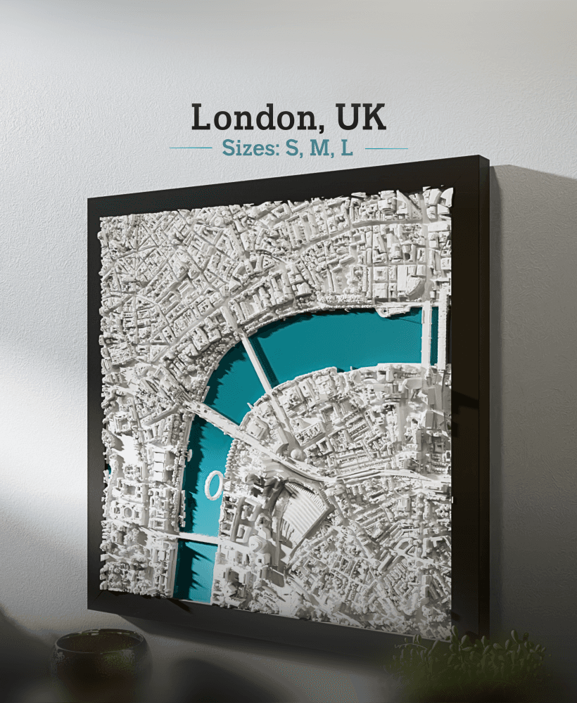 London, UK - Small, Medium & Large 3d model