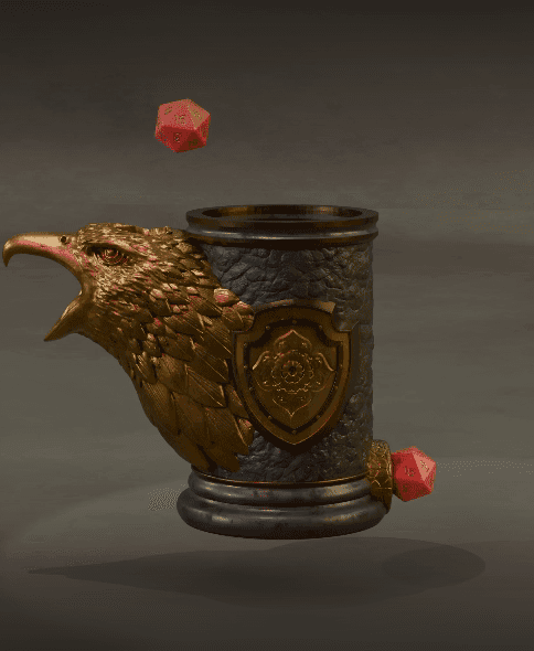 Eagle Dice Mug 3d model