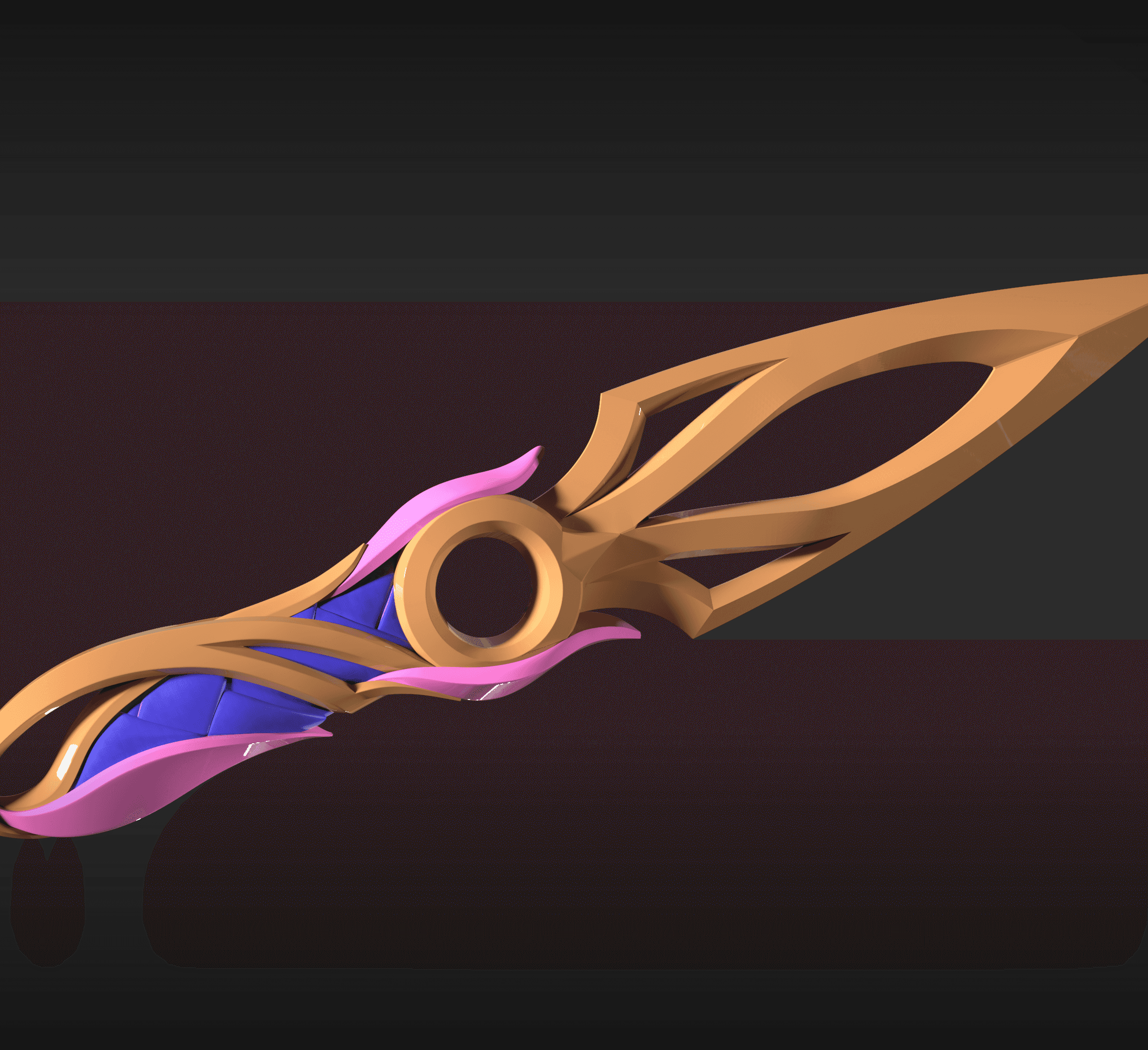 Valorant Mystbloom Kunai 3d model