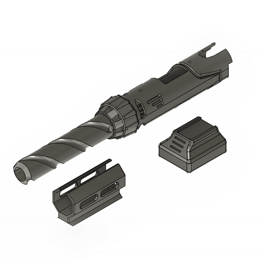 Airsoft Drill Mod APP-01 3d model