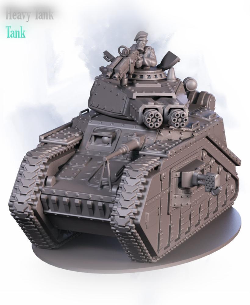 Heavy tank 3d model