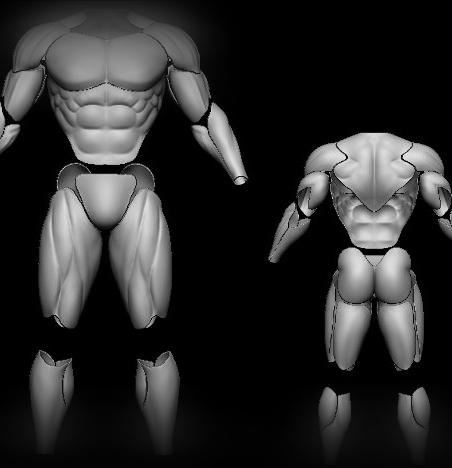 Muscles - Cosplay Suit  3d model