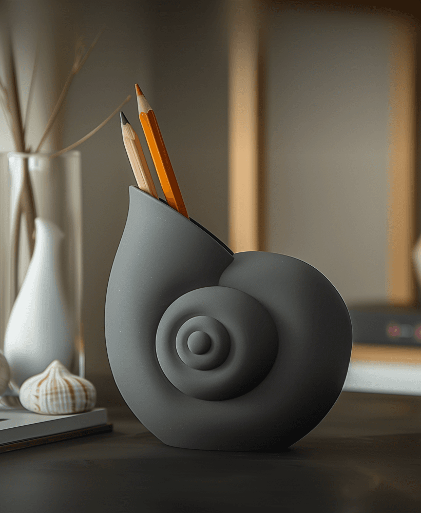 Seashell Holder – Elegant Desk Organizer 3d model