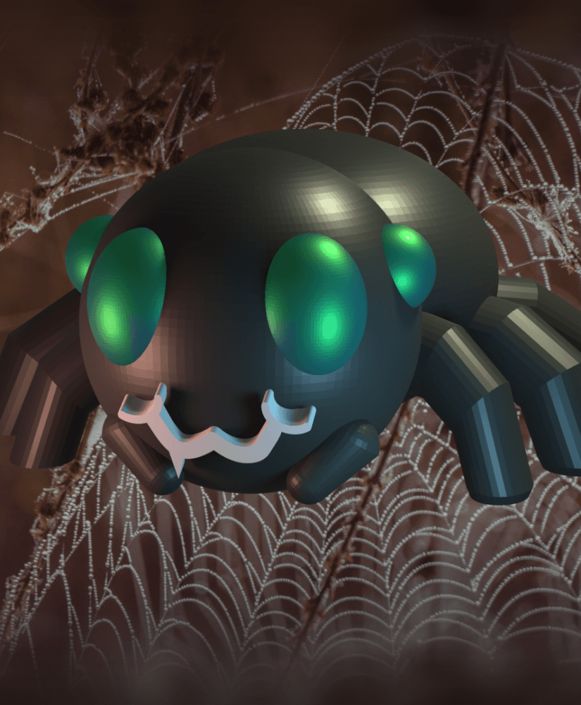 Cute Halloween Spider 3d model