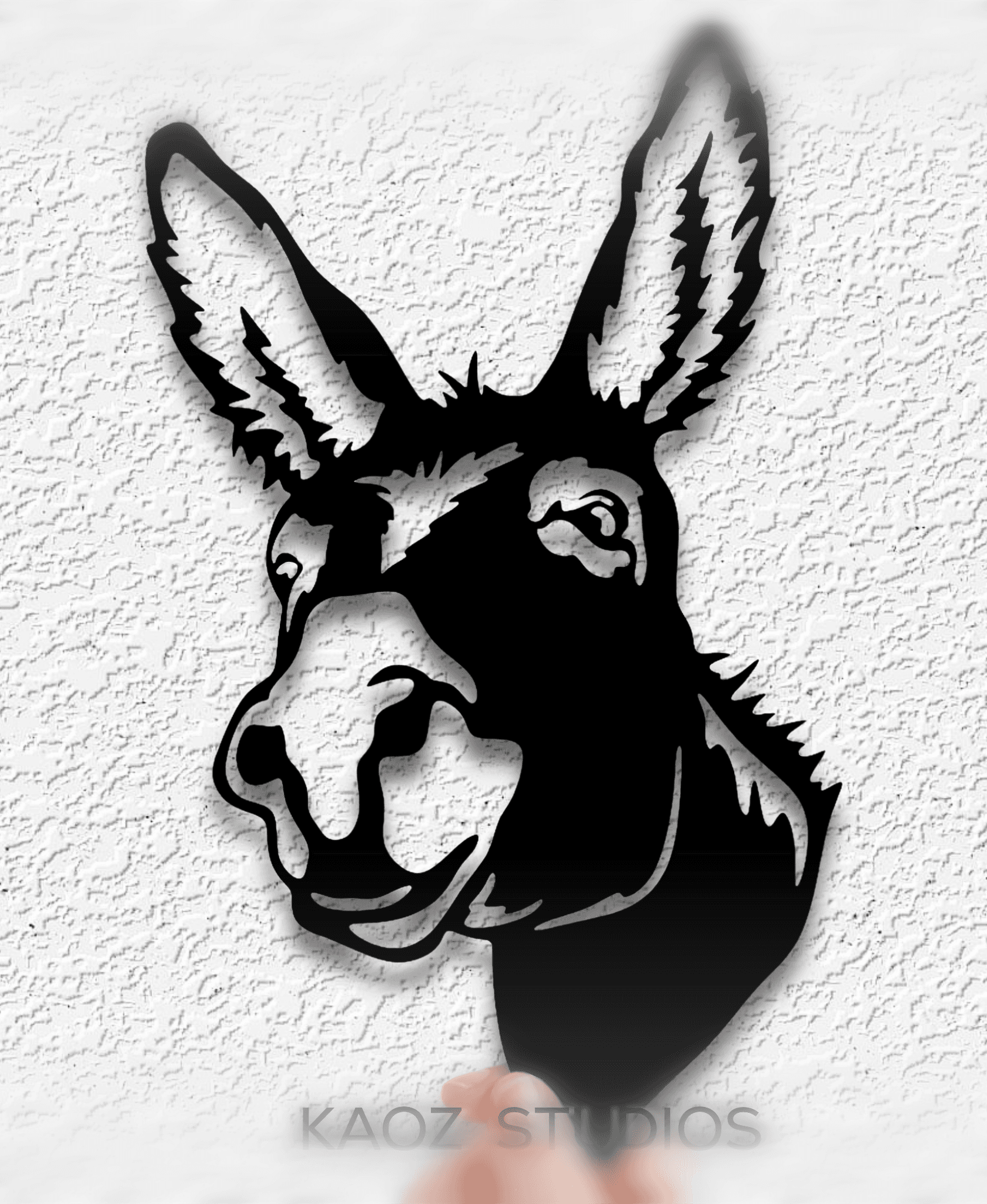 donkey wall art burro wall decor mule decoration 3d model