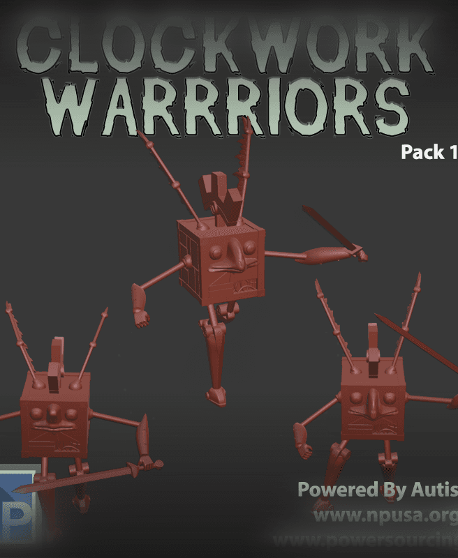 Modrons / Clockwork Warriors - Group 1 3d model