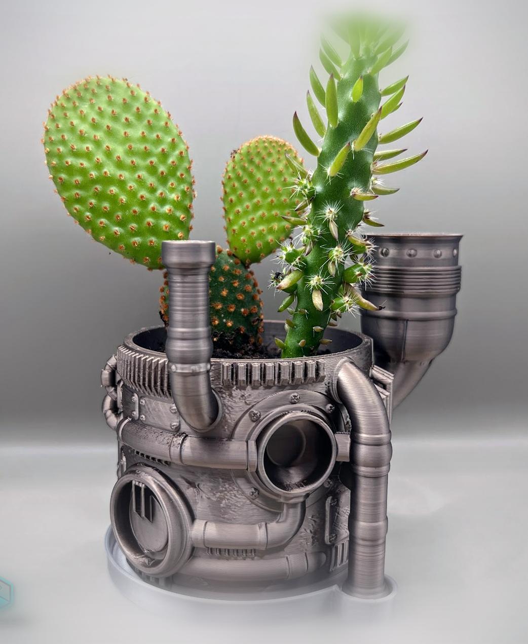 Steampunk Planter 3d model