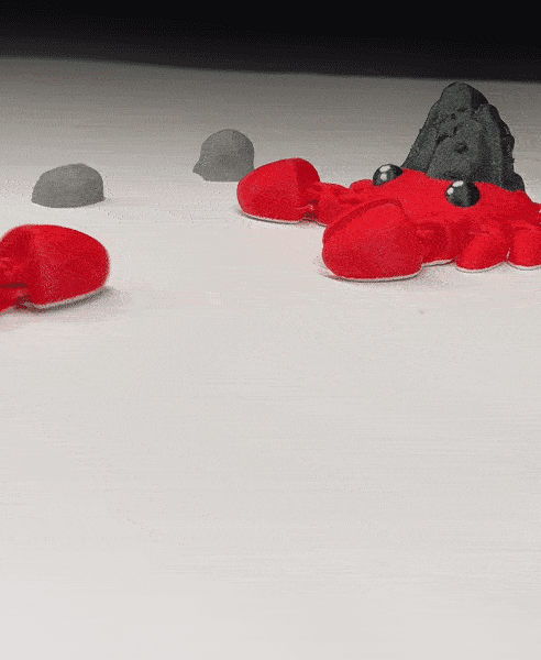 3D Printable Flexi Dune Crab 3d model