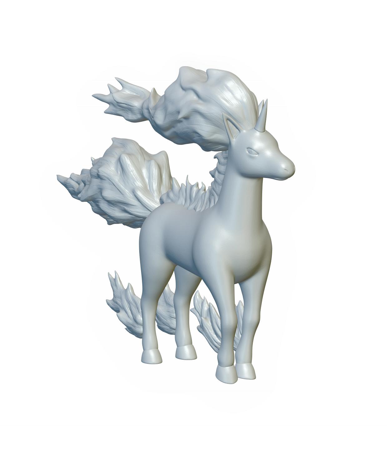 Pokemon Rapidash #78 - Optimized for 3D Printing 3d model