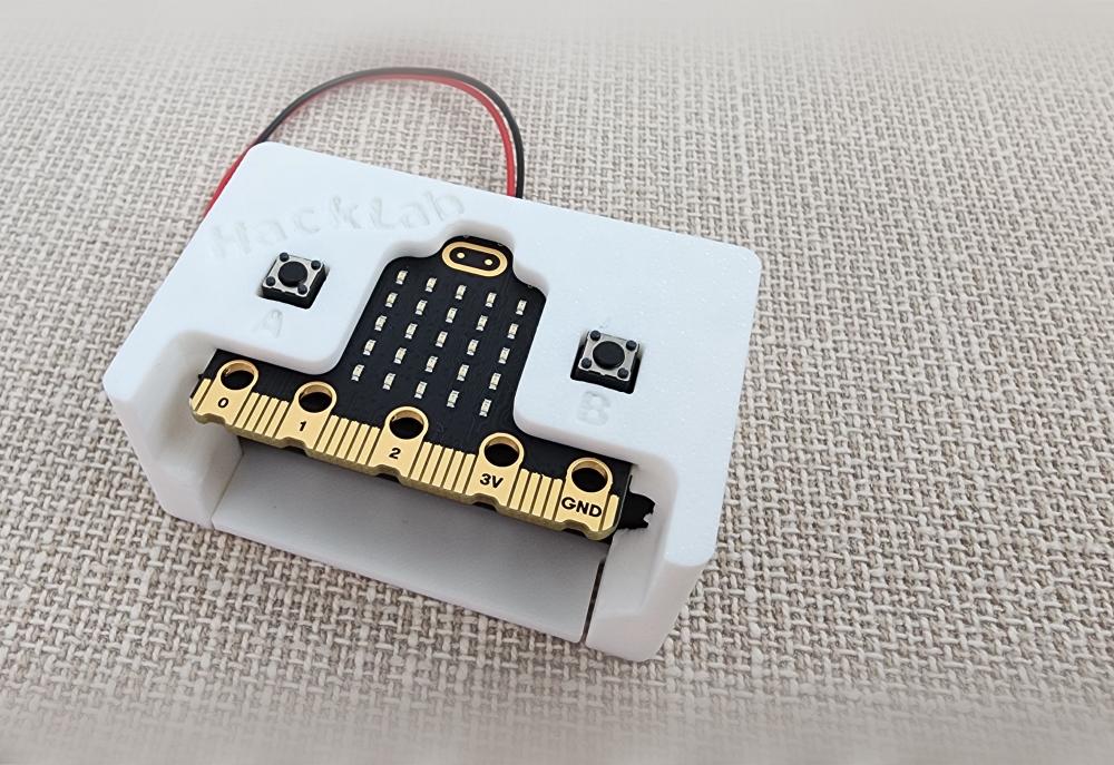 micro:bit V2 Case with AAA Battery Compartment 3d model