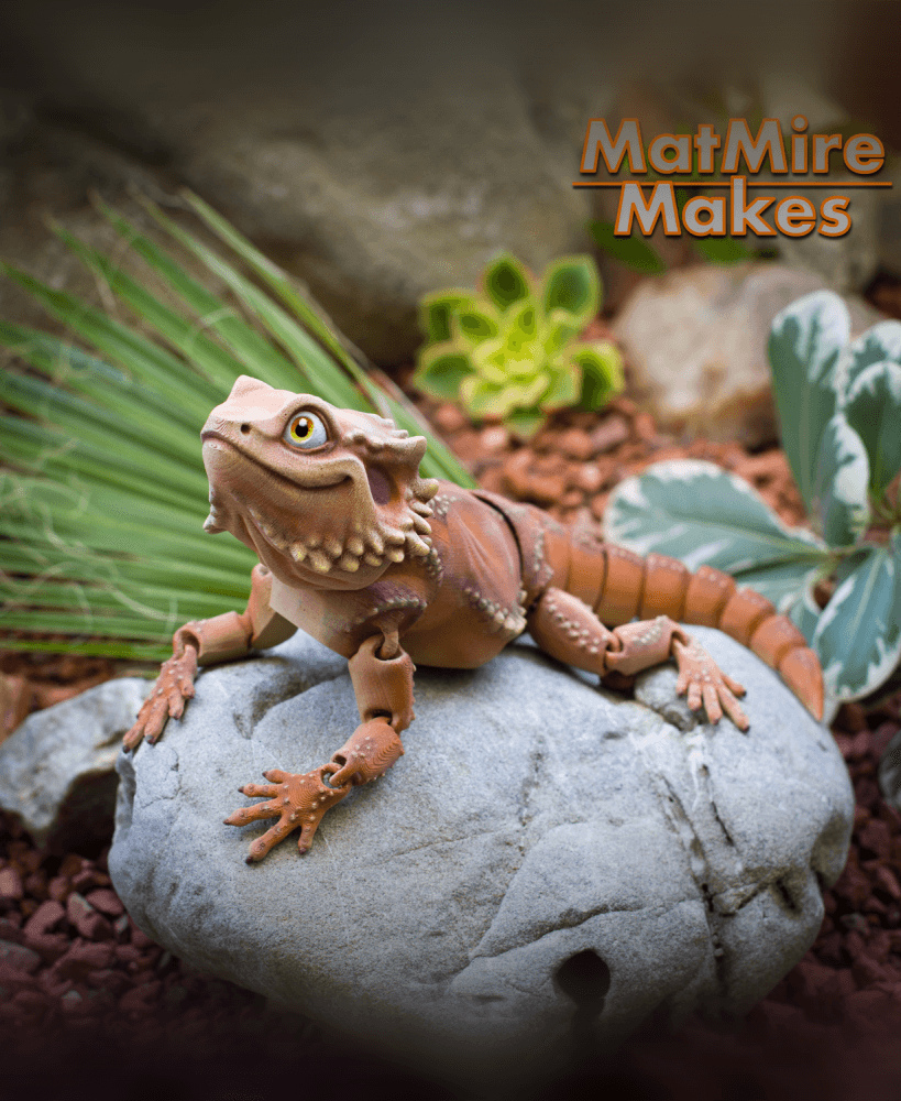 Bearded Dragon - Articulated Figure 3d model