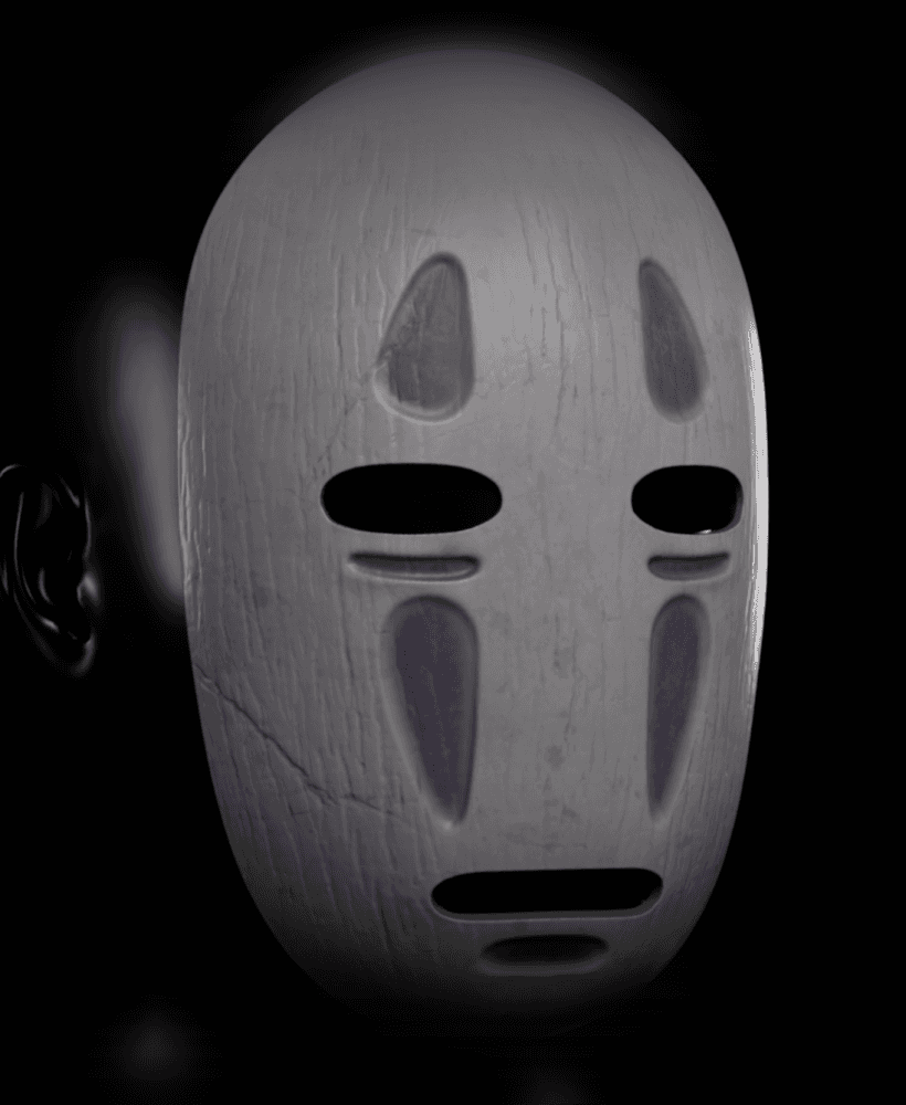 Kaonashi mask 3d model