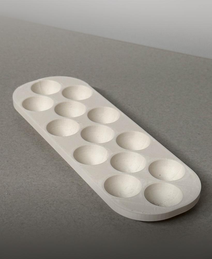 19 Quail Egg Tray 3d model