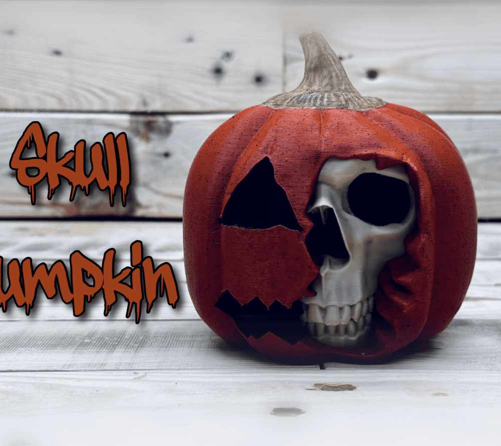 Pumpkin Skull 3d model