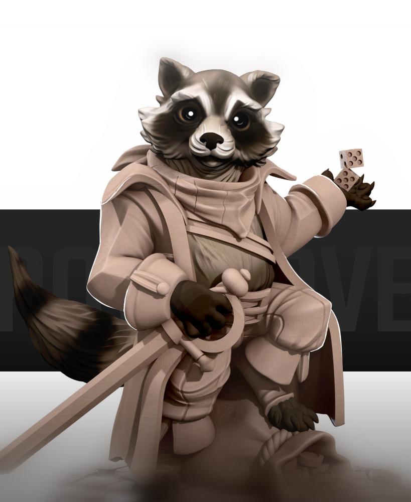 Raccoonfolk Thief 3d model