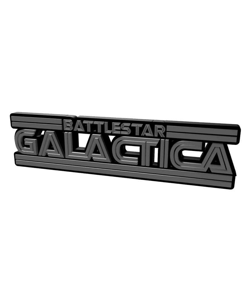 3D MULTICOLOR LOGO/SIGN - Battlestar Galactica.stl 3d model