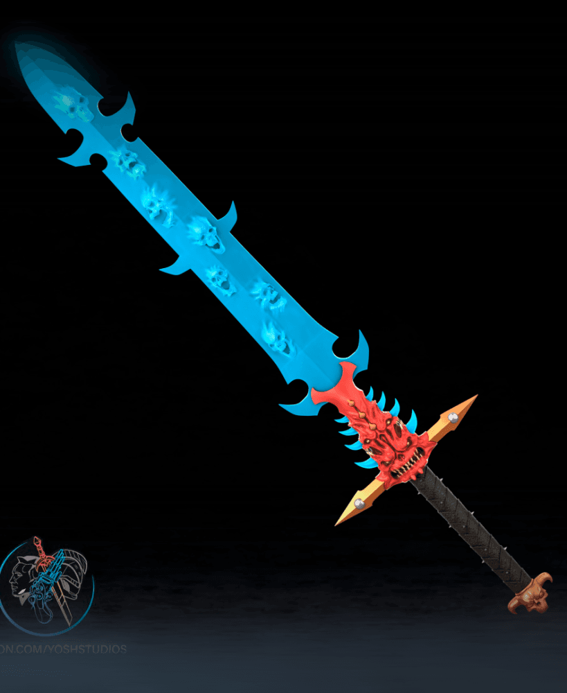 40K Abaddon's Soul Sword 3D STL File 3d model