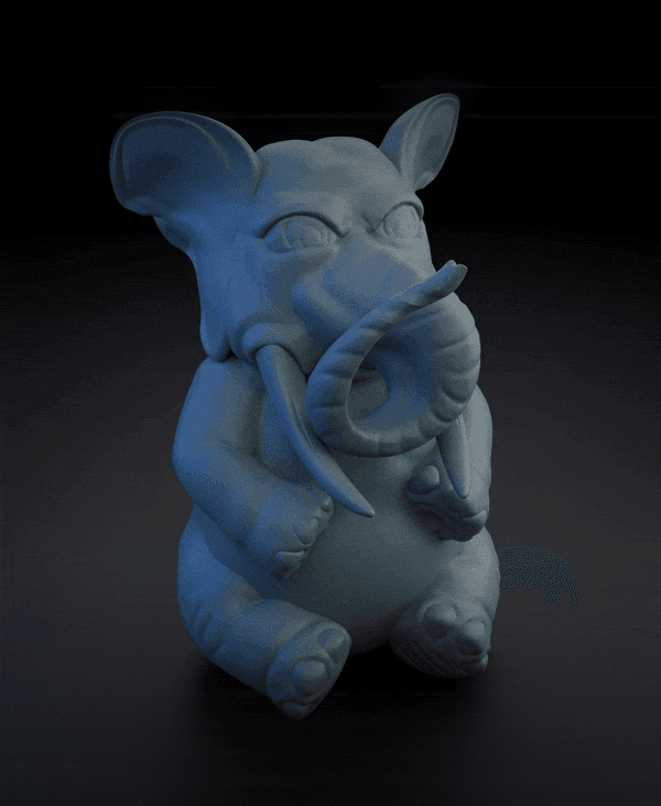 Budha elephant - Ornament zen house decor 3d model