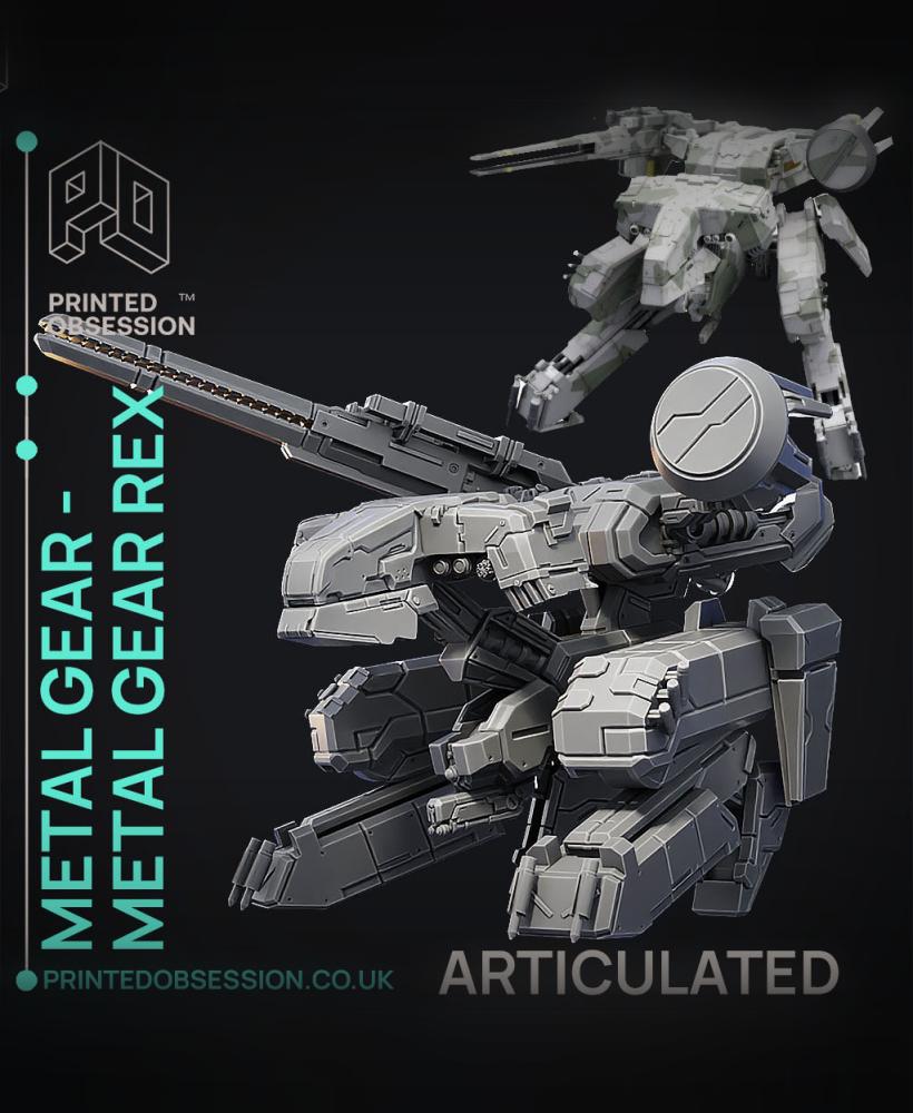 Metal Gear Rex - ARTICULATED - Fan Art 3d model