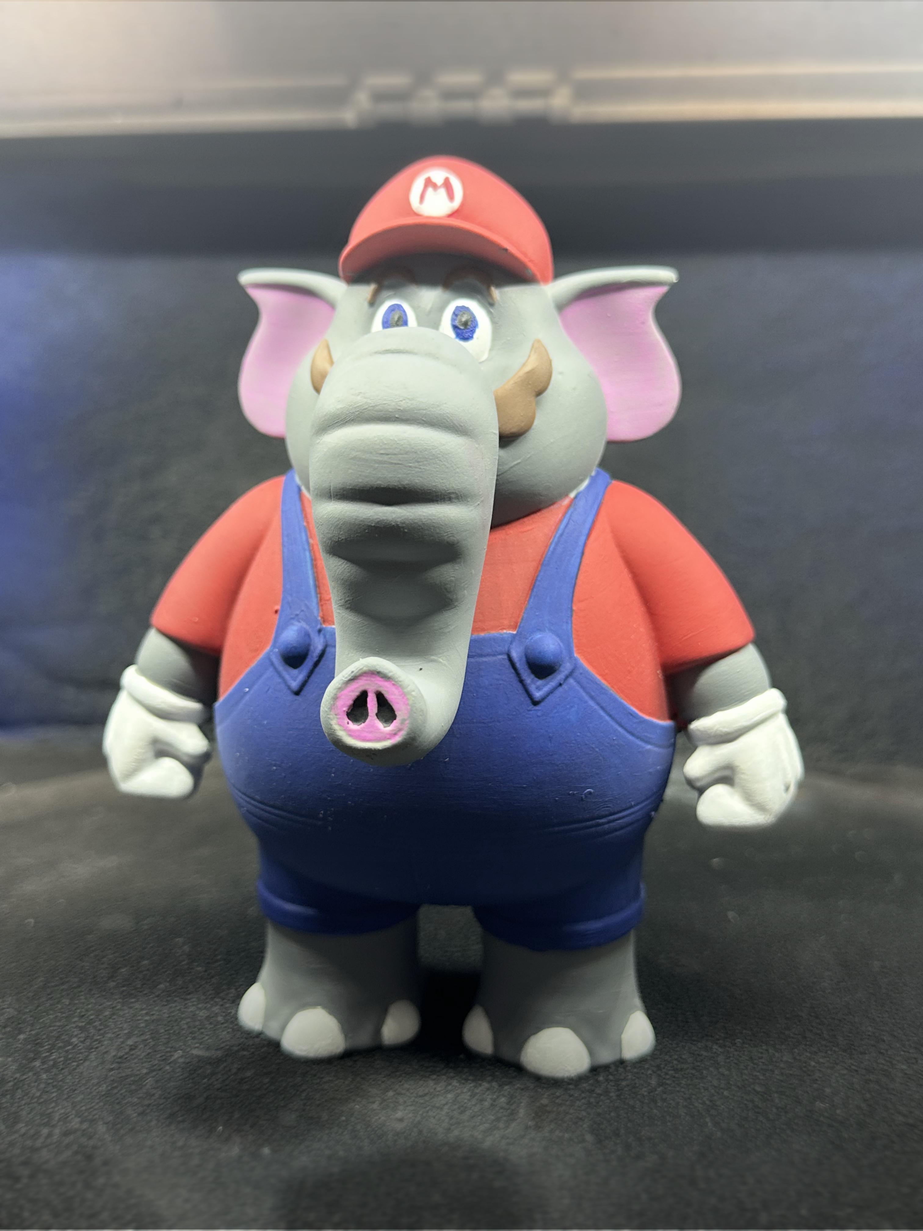 Mario Elephant (Pre Supported) 3d model