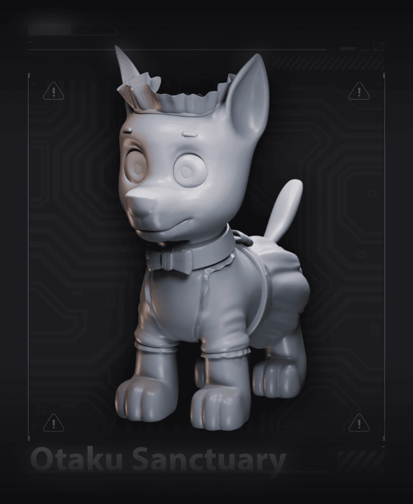 Chase Maid Dog  3d model