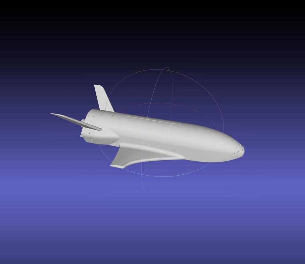 Boeing X-37B OTV Experimental Spaceplane Miniature 3d model