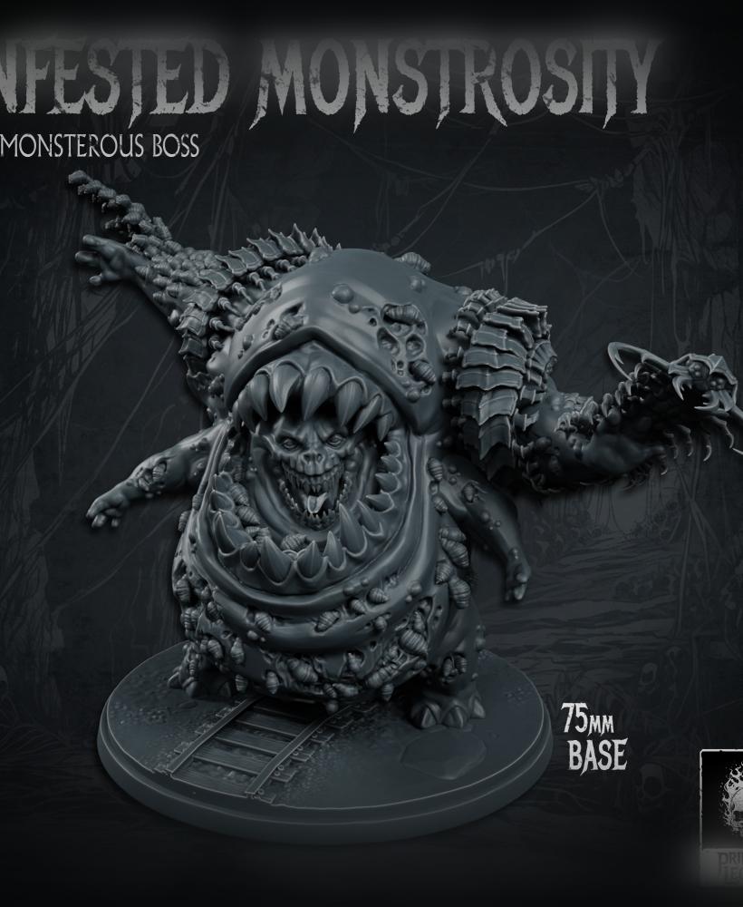 Infested Monstrosity (75mm Base) 3d model