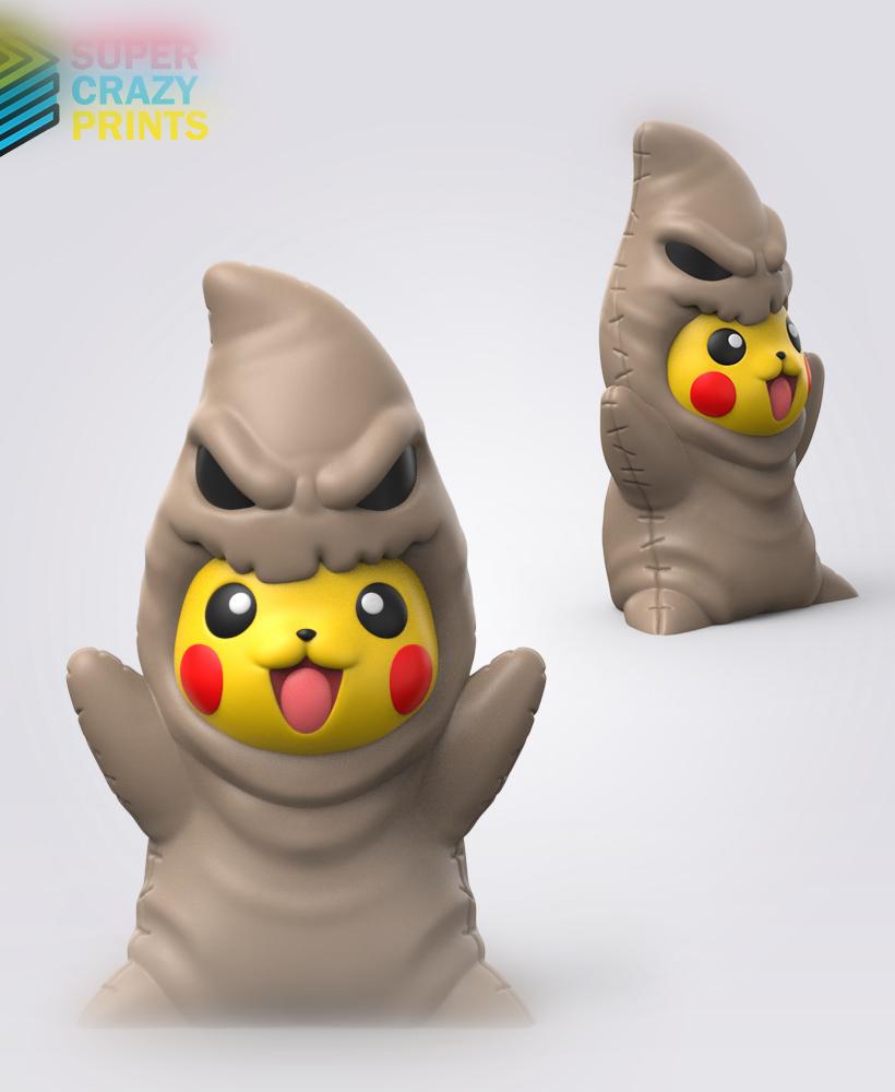 Halloween Oogie Boogie Pikachu (Easy Print No Supports) 3d model