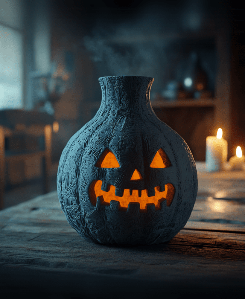 Halloween Pumpkin Spooky Vase 3d model