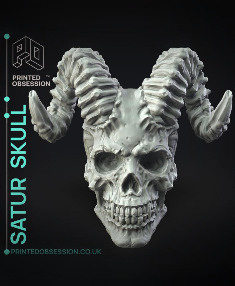 Satur Skull - Decoration  3d model