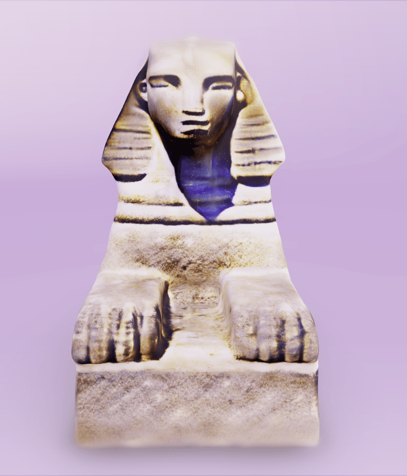 A sphinx 3d model