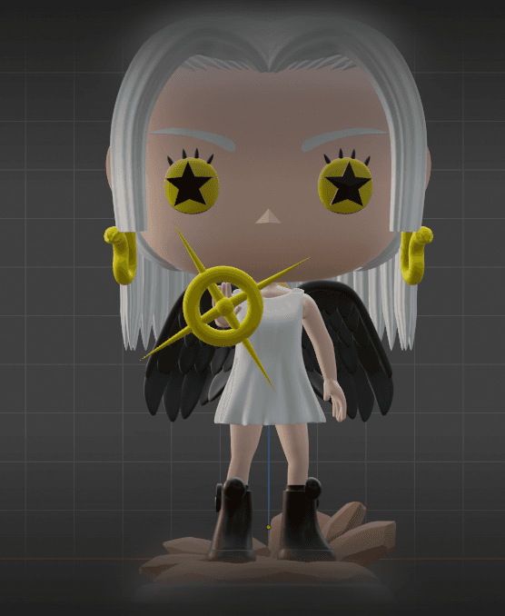 Seraphim Snake Funko style 3d model