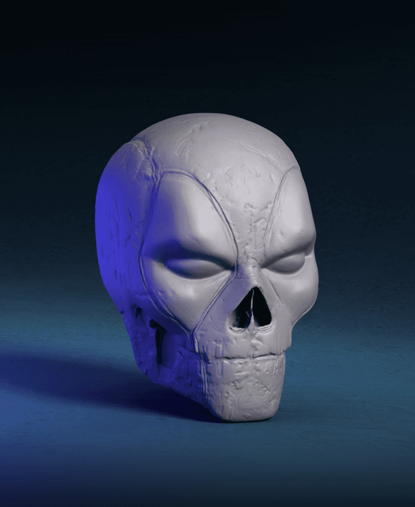 Deadpool Skull 3d model