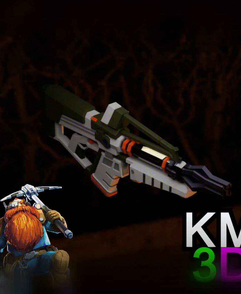 Deep Rock Galactic Drak 25 Plasma Carbine 3d model