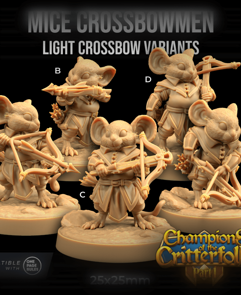 Mice Crossbowmen Light Crossbow Variant 3d model