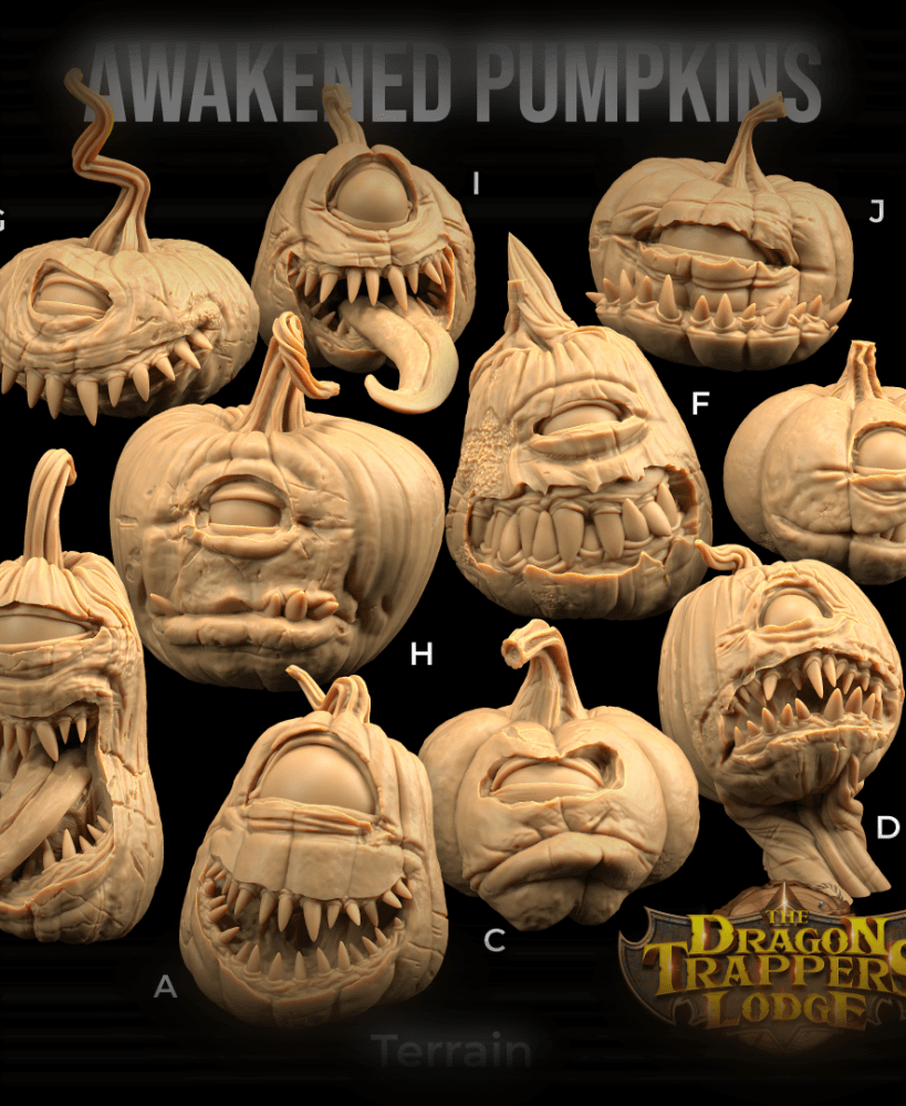 Awaked Pumpkins  3d model