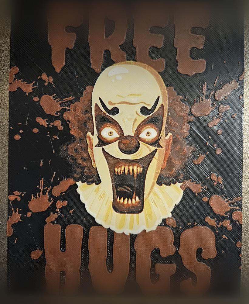 Halloween Killer Clown Free Hugs Decoration 3d model