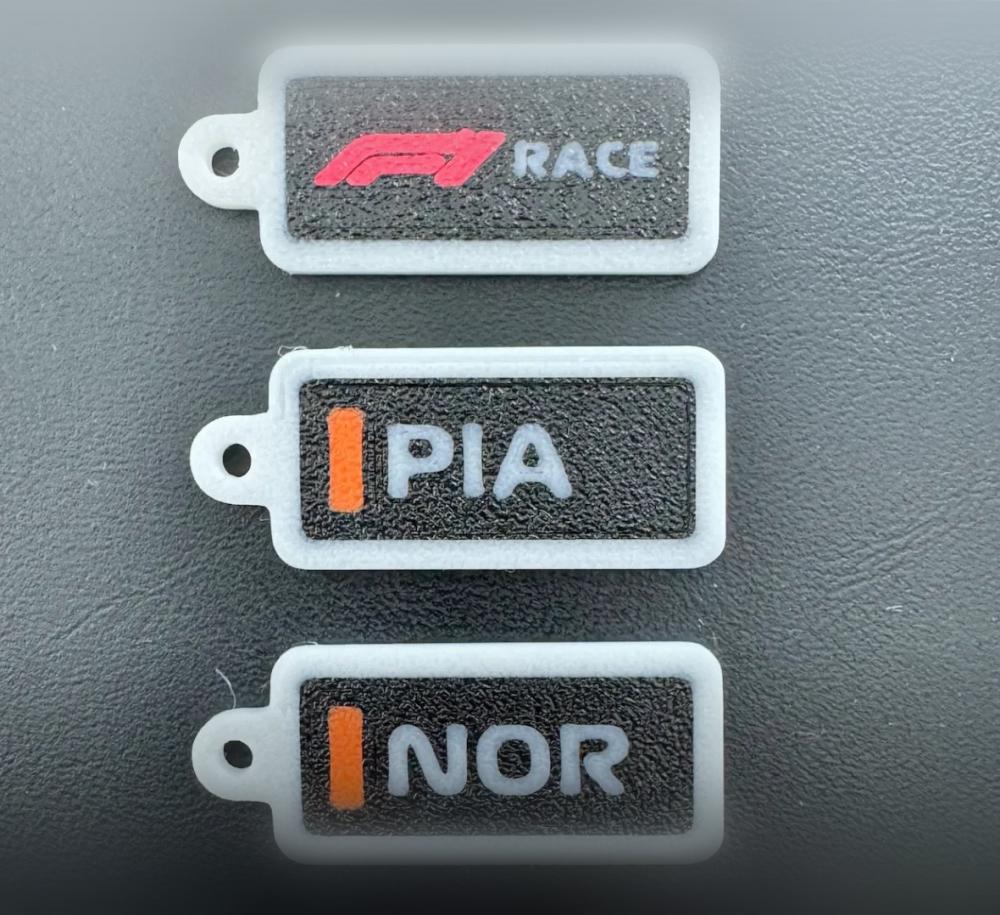 F1 Drivers Name TAG v2 3d model