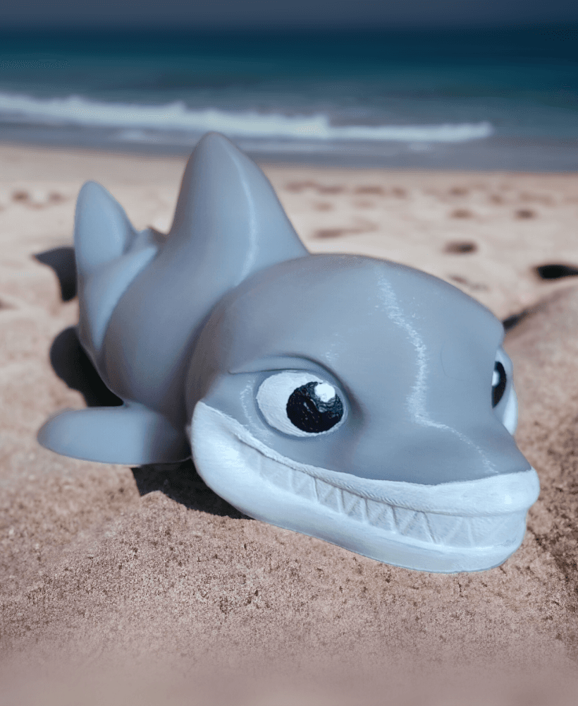 MINI FLEXI ARTICULATING SHARK ( SUPPORT FREE ) 3d model