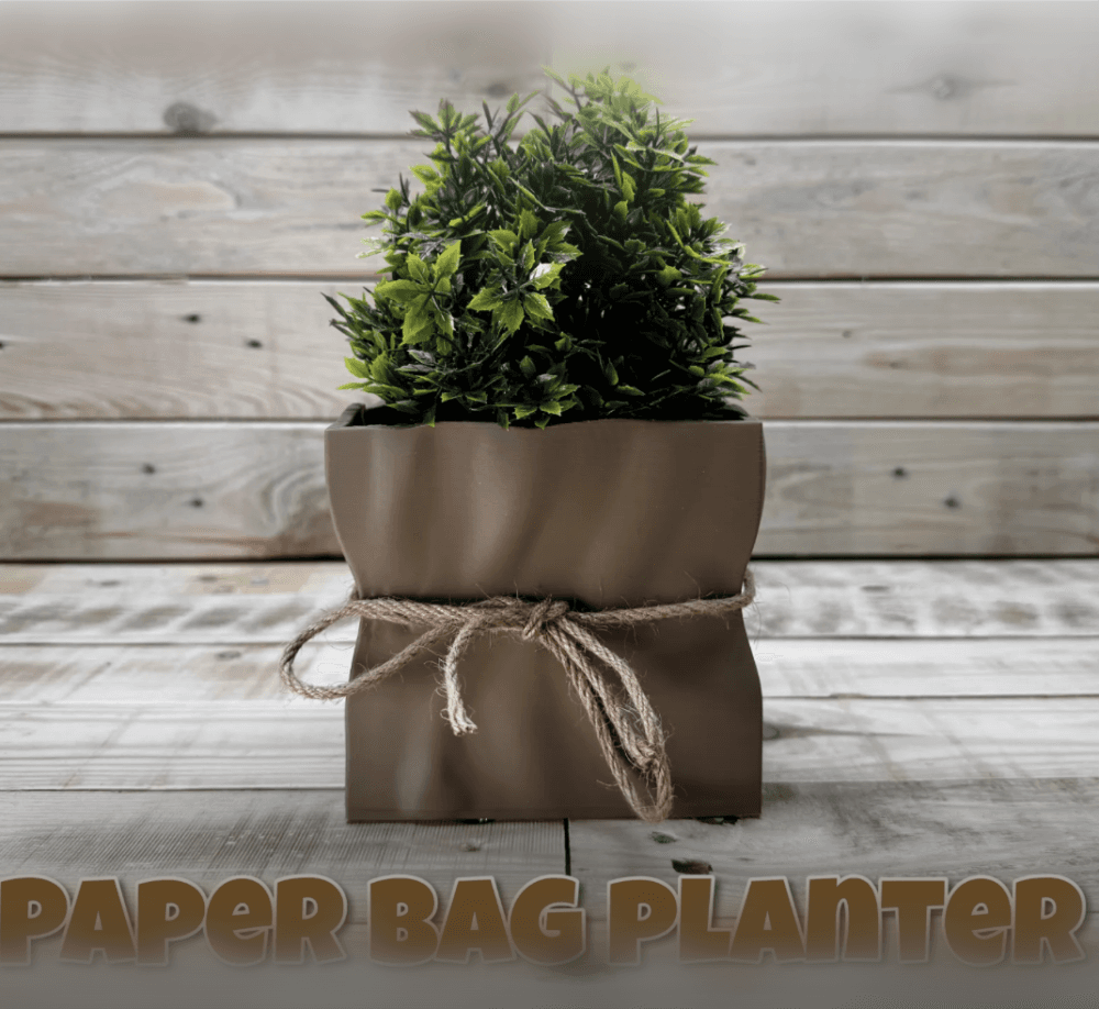 Paper Bag Planter 3d model