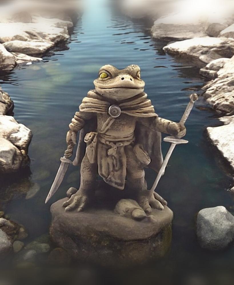 Frog Warrior Combat 3d model