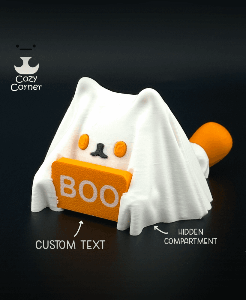 ghost cat mini box 3d model